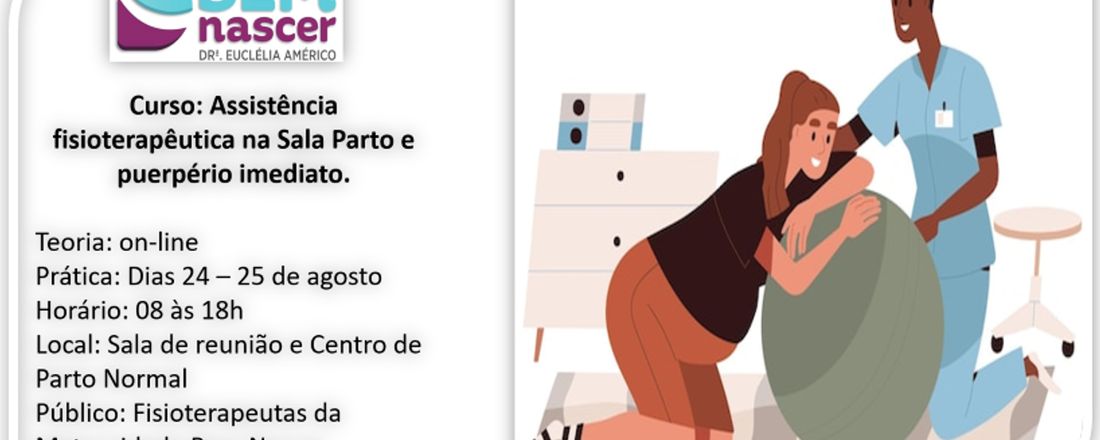 Curso Assistência Fisioterapêutica na Sala Parto e Puerpério Imediato