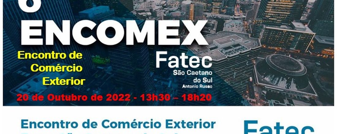 VI ENCOMEX - Encontro de Comércio Exterior