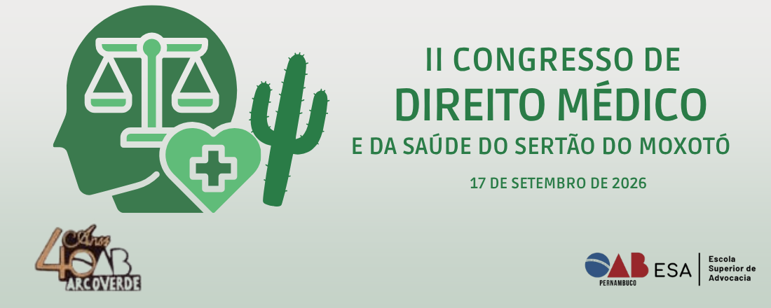 II Congresso de Direito Médico e da Saúde do Sertão do Moxotó