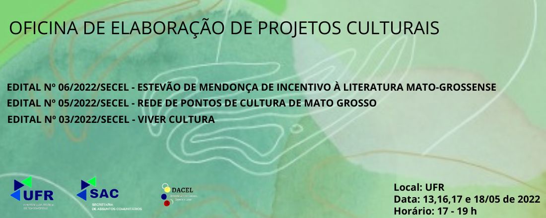 Oficina de Elaboração de Projetos Culturais para Editais Públicos