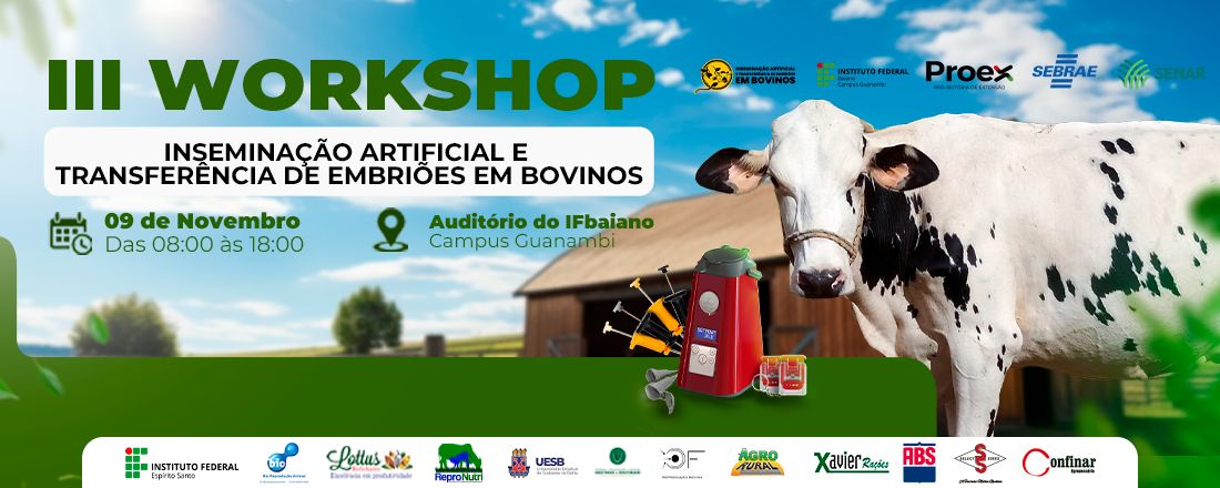 III Workshop sobre Inseminação Artificação e Transferência de Embriões em Bovinos