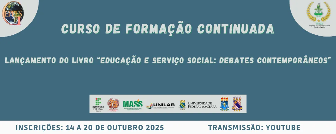 Lançamento do livro "Educação e Serviço Social: debates contemporâneos" (Curso de Formação Continuada)