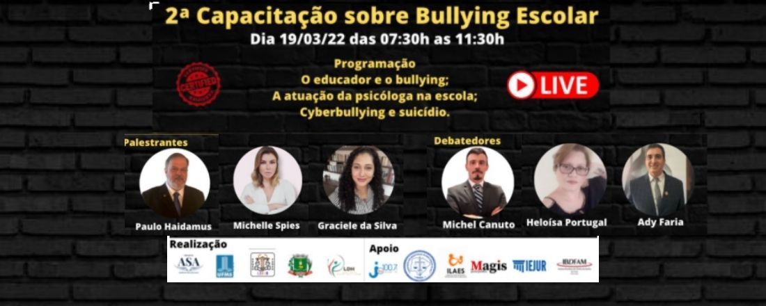 2ª Capacitação sobre Bullying Escolar