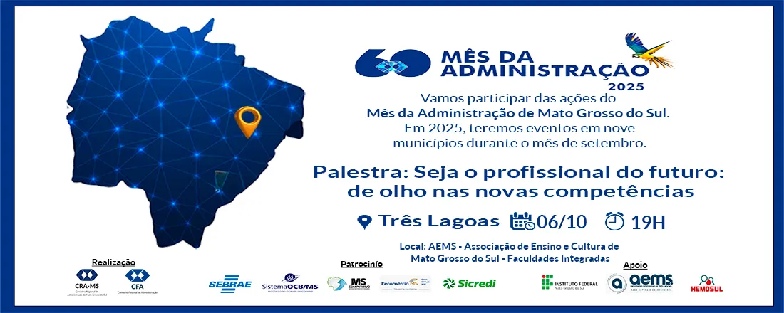 Mês da Administração 2025 - Três Lagoas