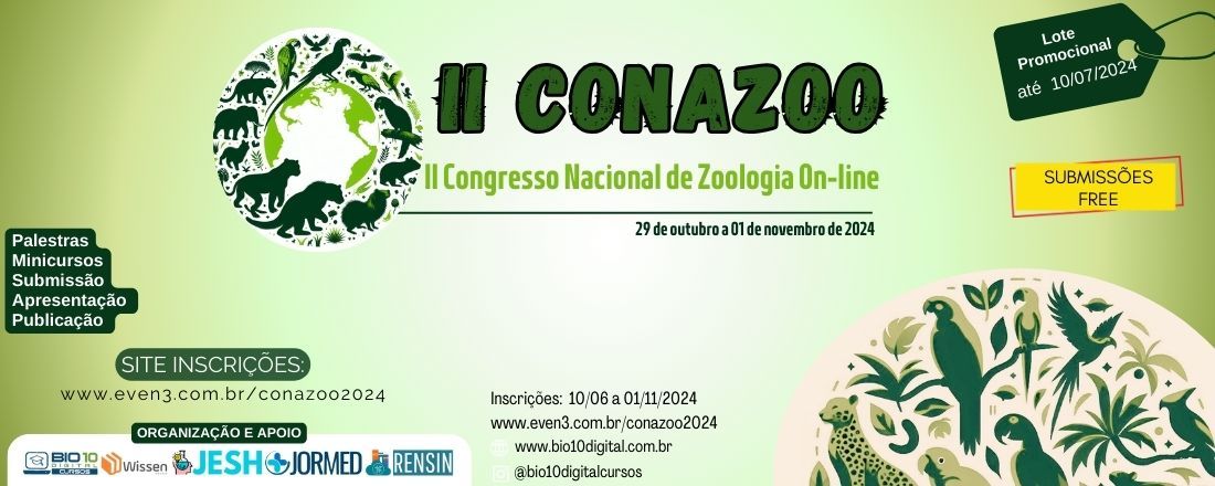 II Congresso Nacional de Zoologia On-line (II CONAZOO)