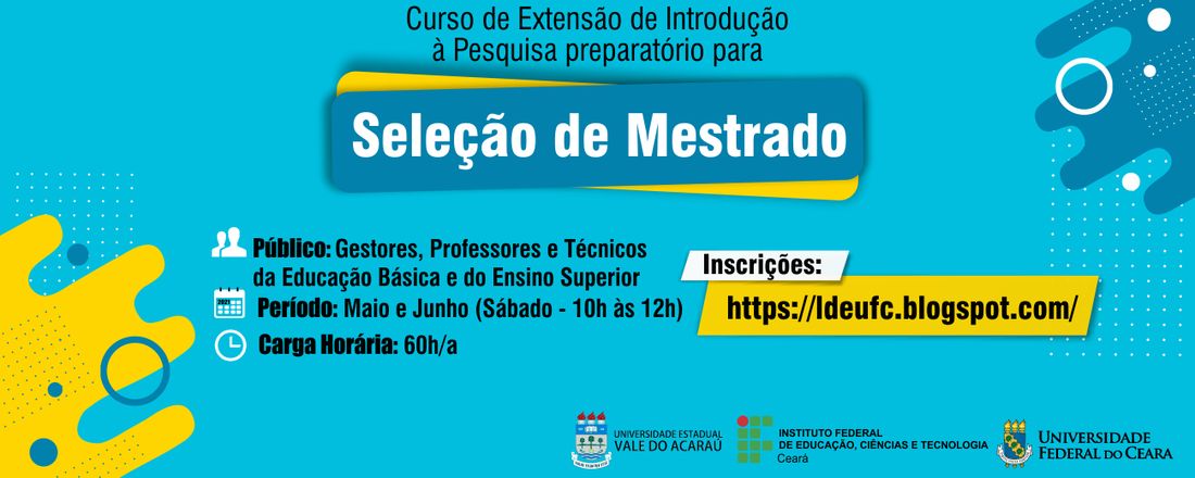 [AULA 4 IPPG] Ressignificação de um Projeto de Pesquisa: Metodologia de Formação Sequência Fedathi