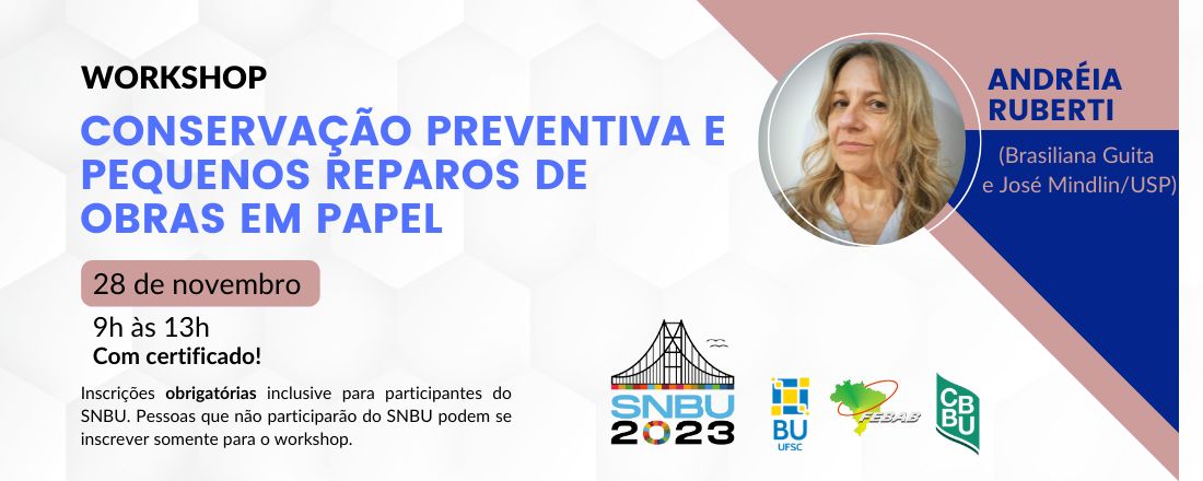 Workshop "Conservação preventiva e pequenos reparos de obras em papel"