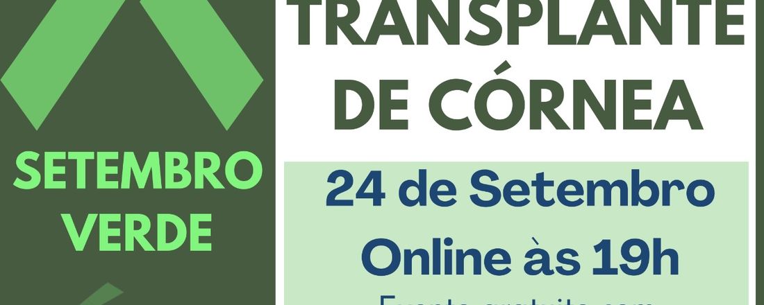 Webinário: Imersão em Transplante de Córnea