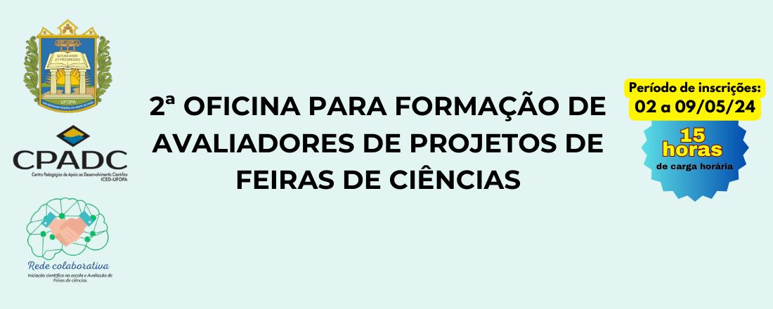 2ª Oficina para Formação de Avaliadores