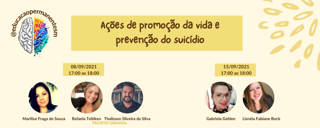 Ações de Promoção da Vida e Prevenção do Suicídio