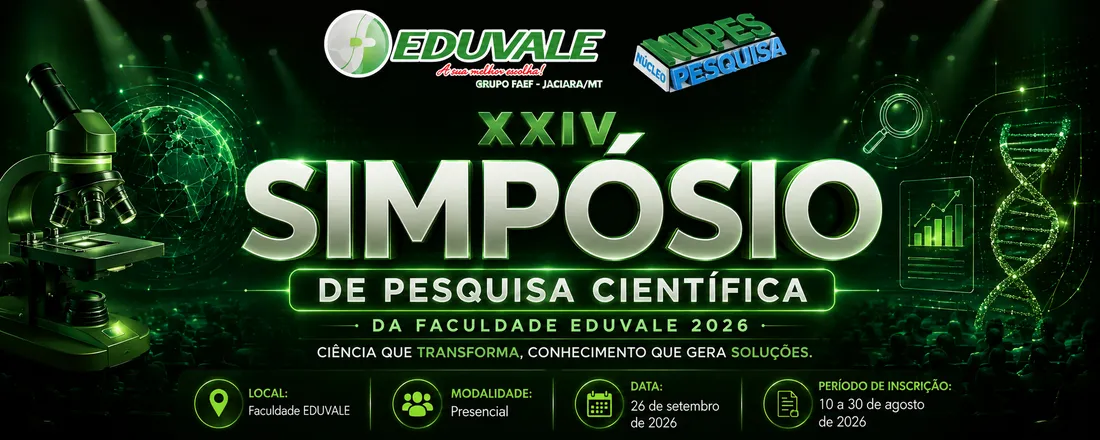 SIMPÓSIO DE PESQUISA CIENTÍFICA DA FACULDADE EDUVALE 2026