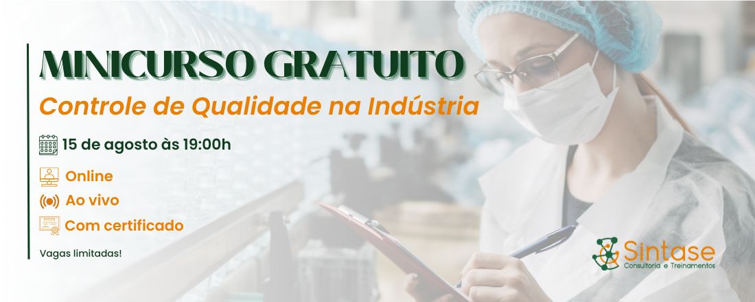 Minicurso gratuito de Controle de Qualidade