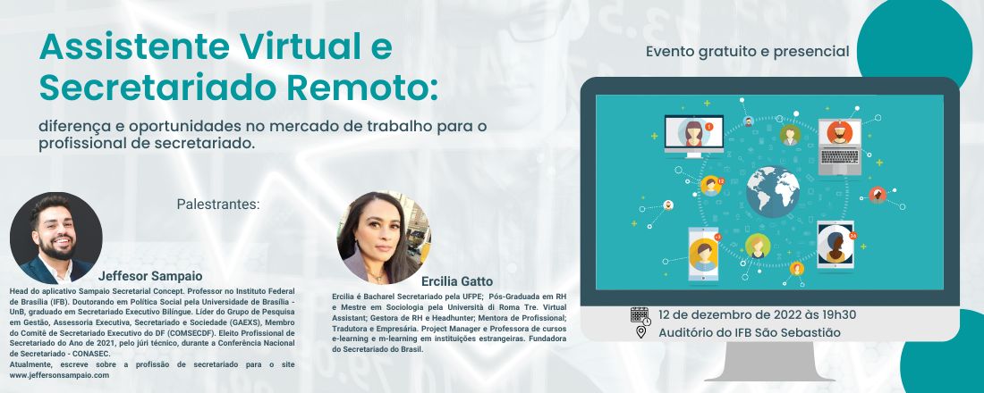 Assistente Virtual e Secretariado Remoto: diferença e oportunidades no mercado de trabalho para o profissional de secretariado.