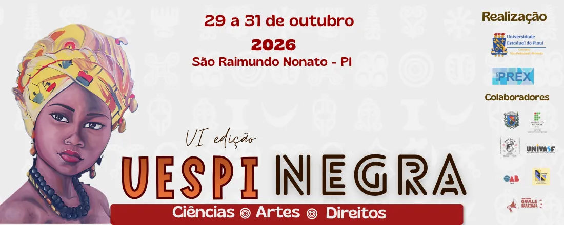 VI UESPI Negra: Ciências, Artes e Direitos.