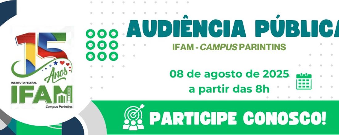 AUDIÊNCIA PÚBLICA PARA NOVOS CURSOS - IFAM CAMPUS PARINTINS