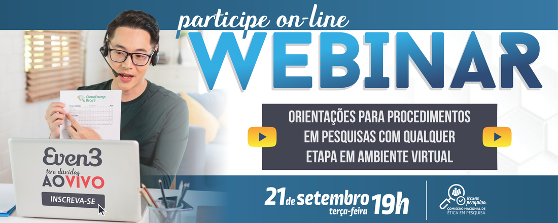 Orientações para procedimentos em pesquisas com qualquer etapa em ambiente virtual