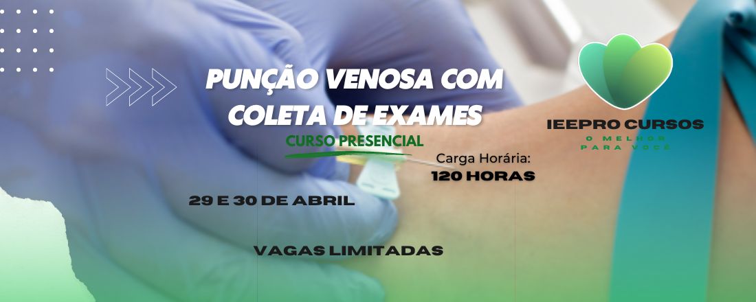 CURSO DE PUNÇÃO VENOSA COM COLETA DE EXAMES