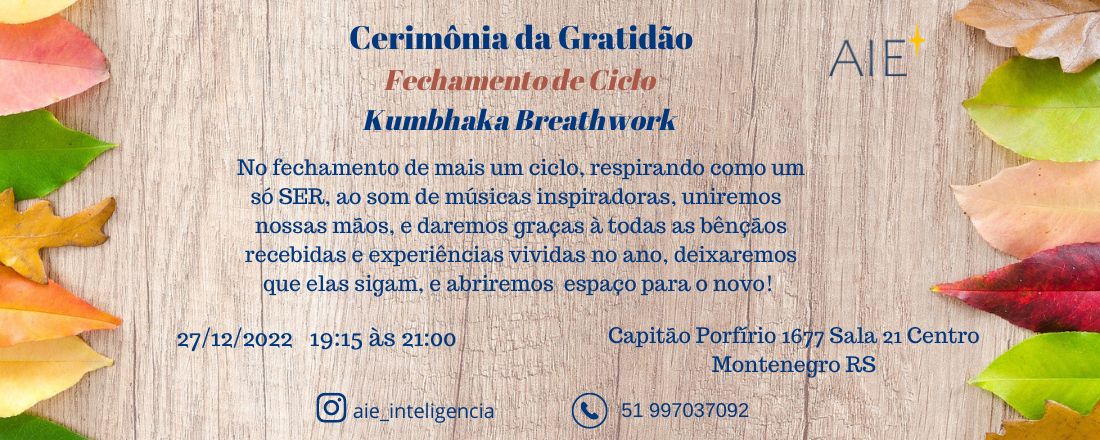 Cerimônia da Gratidão - Kumbhaka Breathwork