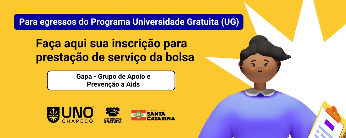 Oportunidade Contrapartida UG (2026/1) -  Grupo de Apoio e Prevenção a Aids - GAPA