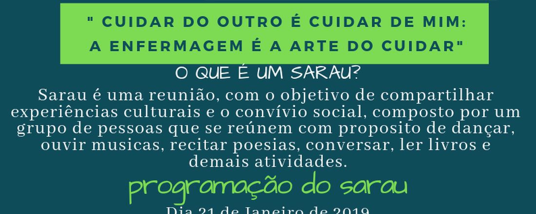 I SEMANA DE ENFERMAGEM DO INSTITUTO EXITUS