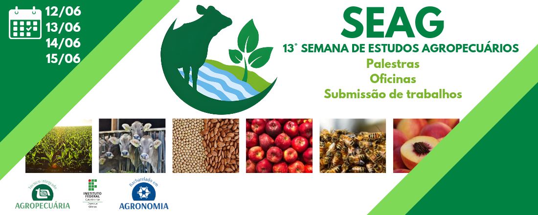 XIII SEAG - Semana de Estudos Agropecuários - Sinergia no Agronegócio