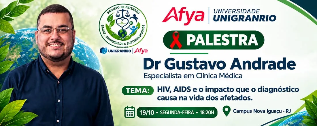 Palestra HIV, AIDS e o impacto que o diagnóstico causa na vida dos afetados