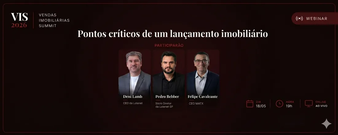 WEBINAR - Pontos críticos de um lançamento imobiliário