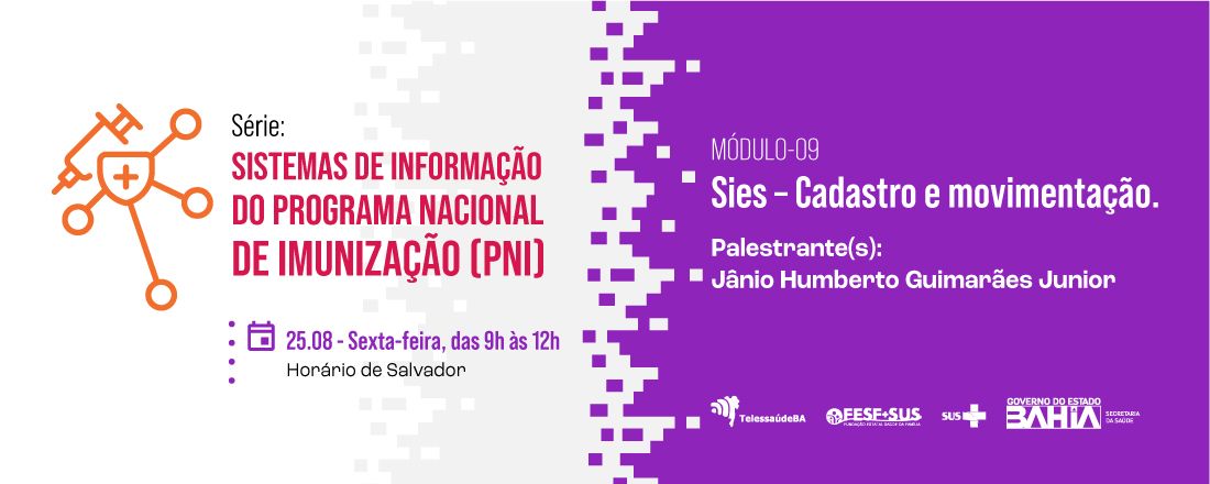 Série SPNI Sies – Módulo 09: Cadastro e movimentação