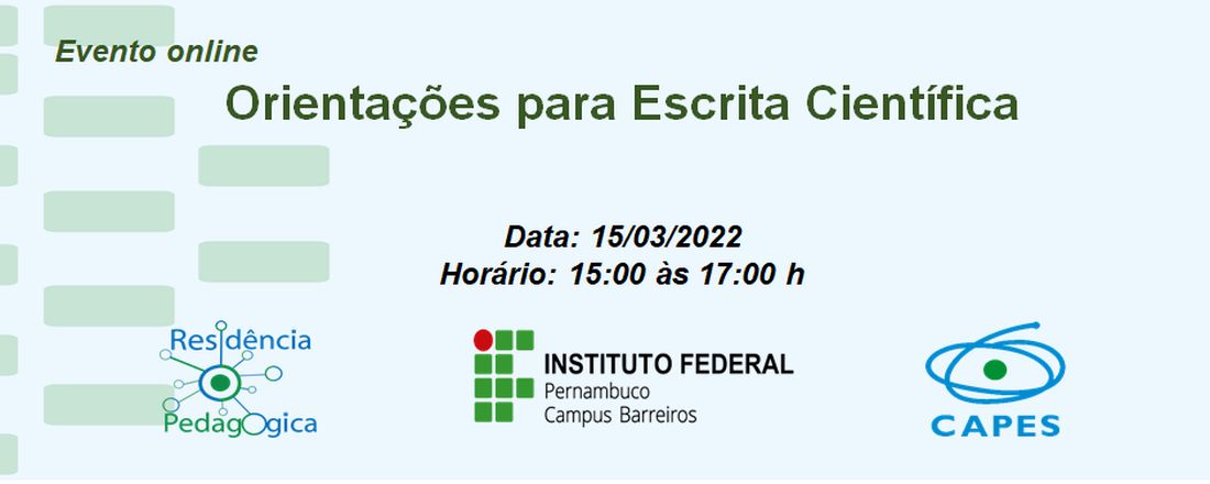 Orientações para Escrita Científica