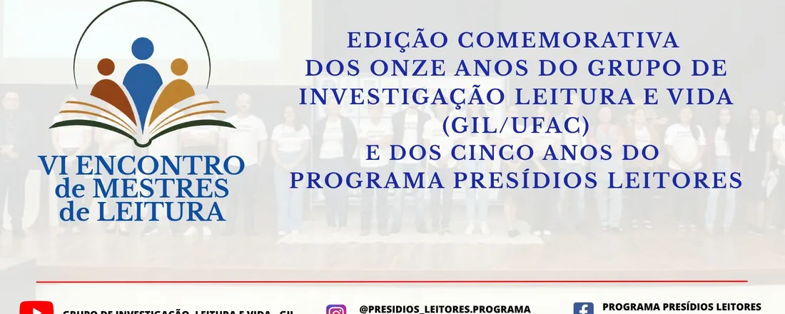 VI Encontro de Mestres de Leitura