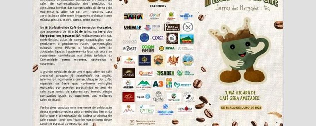 3°Ecofestival do Café Feira Econ. Solidária - CESOL