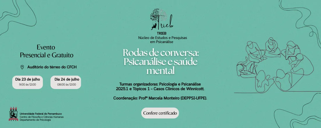 Rodas de conversa: Psicanálise e saúde mental