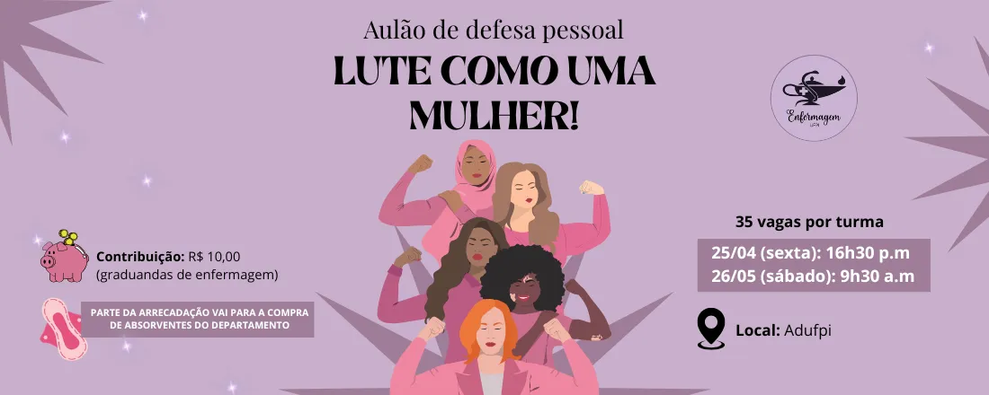 Aulão de Defesa Pessoal – Lute como uma Mulher