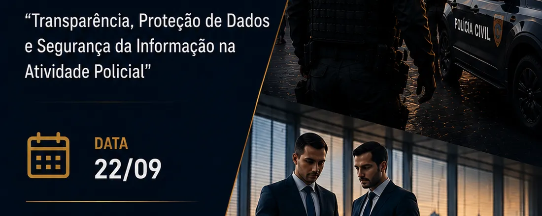 FÓRUM LGPD E LAI SOB A PERSPECTIVA DA SEGURANÇA PÚBLICA - Transparência, Proteção de Dados e Segurança da Informação na Atividade Policial