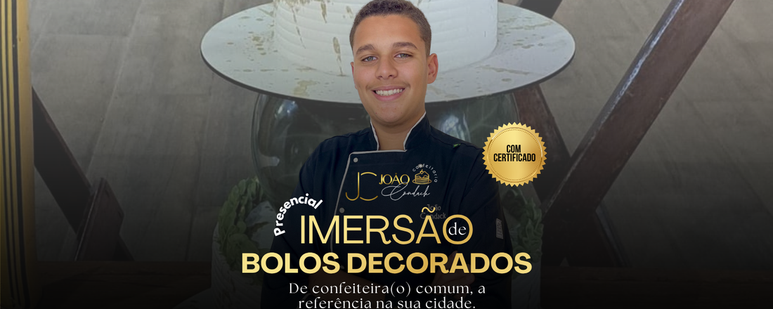Imersão Presencial de Bolos Decorados