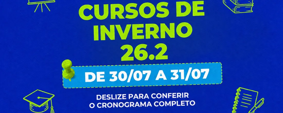 Cursos de Inverno Estácio 2026. 2