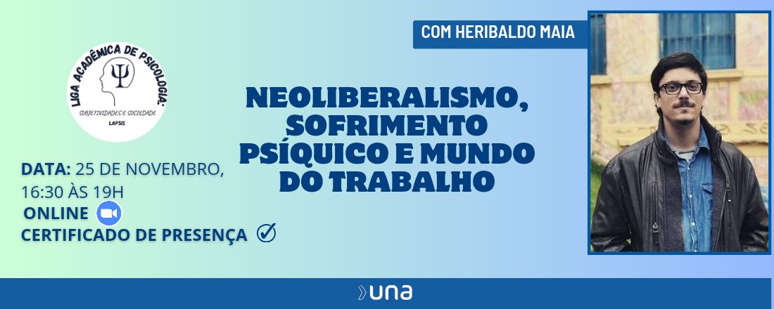 Neoliberalismo, Sofrimento Psíquico e Mundo do Trabalho