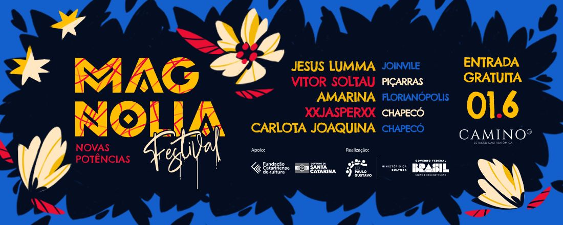 Novas Potências Magnólia Festival com Vitor Soltau, AMarina e mais