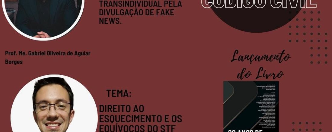 20 anos de Vigência do Código Civil - Lançamento do Livro