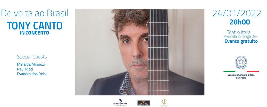 De volta ao Brasil: Tony Canto in Concerto