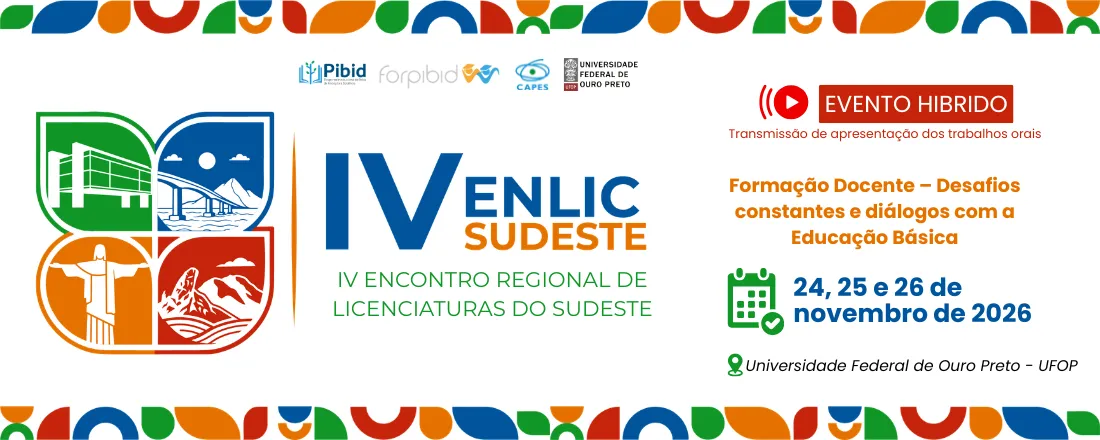 IV Encontro Regional de Licenciaturas do Sudeste