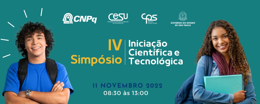 IV Simpósio de Iniciação Científica e Tecnológica - CPS / CNPq