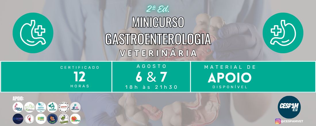 Minicurso de Gastroenterologia Veterinária