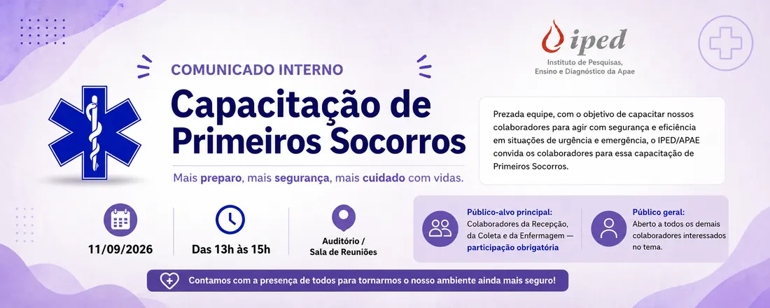 Capacitação de Primeiros Socorros
