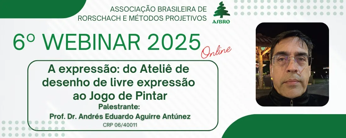 6º Webinar ASBRo - A expressão: do Ateliê de desenho de livre-expressão ao Jogo de Pintar