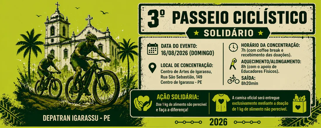 3º Passeio Ciclístico solidário DEPATRAN 2026