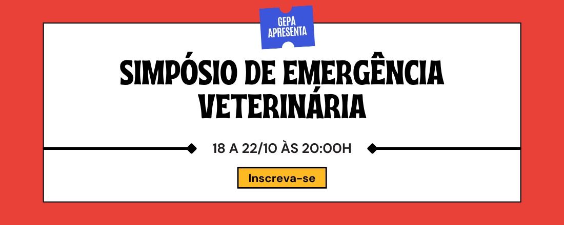 SIMPÓSIO DE EMERGÊNCIA VETERINÁRIA