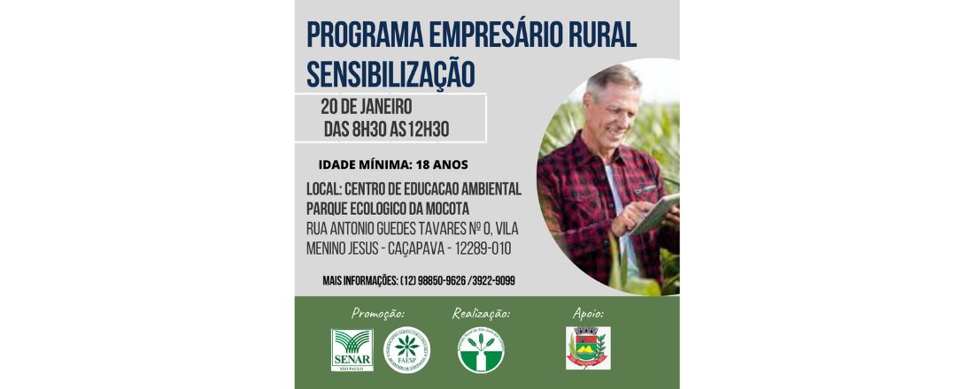 PROGRAMA EMPRESÁRIO RURAL - SENSIBILIZAÇÃO