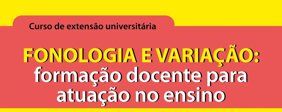 Fonologia e variação: formação docente para atuação no ensino