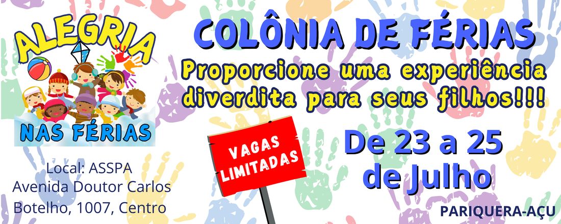 Alegria em férias